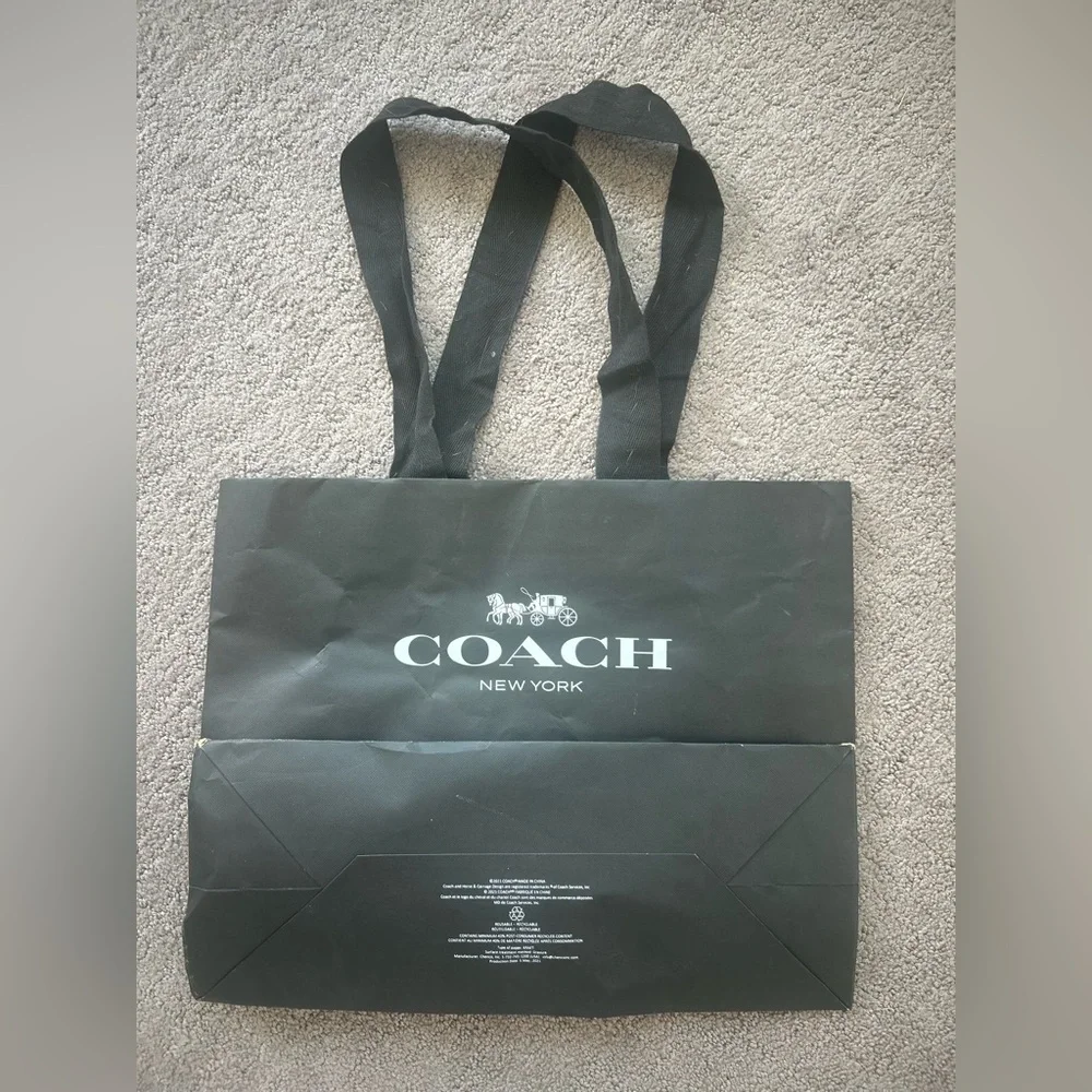 Coach Black Shopping Bag
